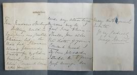 Letter from Madge Kendal
