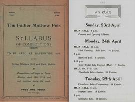 Father Mathew Feis Programmes