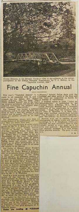 ‘Irish Independent’ review of ‘The Capuchin Annual’ (1938)