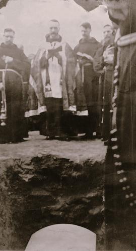 Burial of Fr. Albert Bibby at Mission Santa Inés