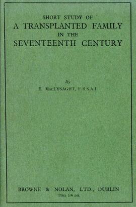 Short study of a transplanted family in the seventeenth century