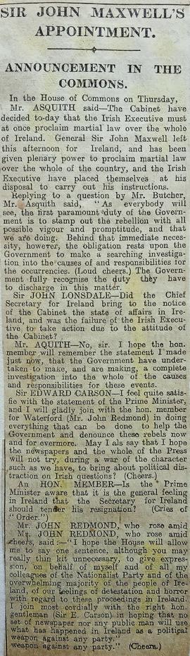 Sir John Maxwell’s Appointment