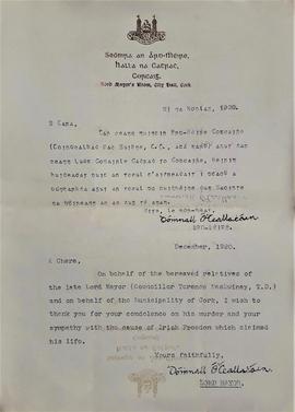 Circular Letter from Domhnall Óg Ó Ceallacháin