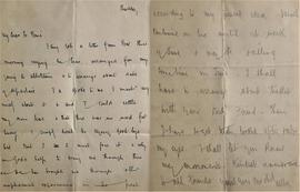 Letter from Fr. Albert Bibby OFM Cap. to Fr. Bonaventure Murphy OFM Cap.