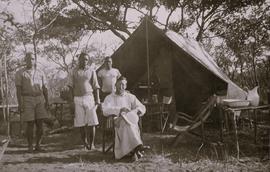 Fr. Timothy Phelim O’Shea on a trek to out-schools in Northern Rhodesia