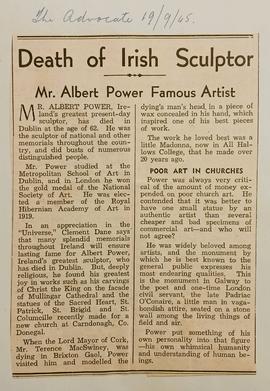 Albert Power Obituary
