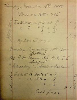 Ticket Sales Account Book