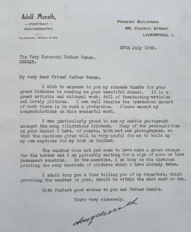 Letter from Adolf Morath