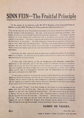 Sinn Féin – the fruitful principle