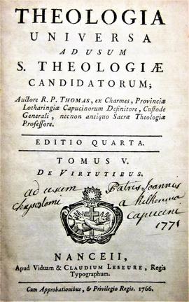 Theologia Universa ad usum S. Theologiæ