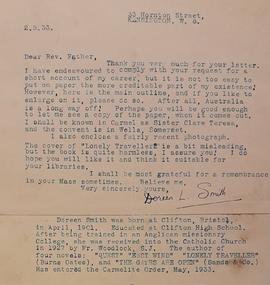 Doreen Lucy Smith Biography