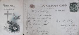 Card to Frank Fahy from Fr. Augustine Hayden