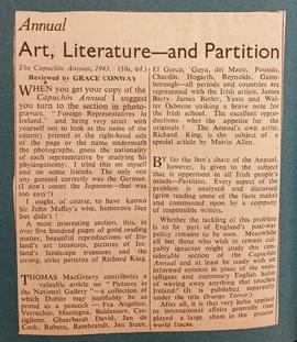 ‘The Catholic Herald’ review of ‘The Capuchin Annual’ (1943)
