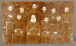 Fr. Fidelis Neary and Capuchin novices