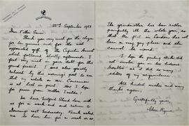 Letter from Alice Rynne