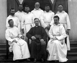 Monsignor Killian Flynn OFM Cap. with Capuchin Friars