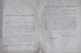 Election flier from Dodgson Hamilton Madden