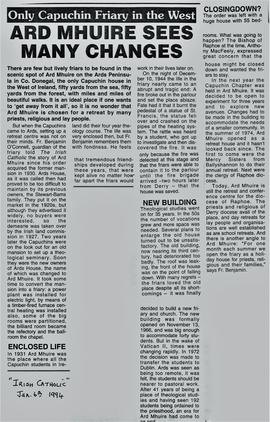 Only Capuchin Friary in the West / In Praise of Ard Mhuire