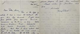 Letter from Mary Purcell