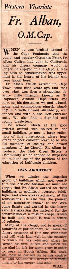 Fr. Alban Cullen OFM Cap.