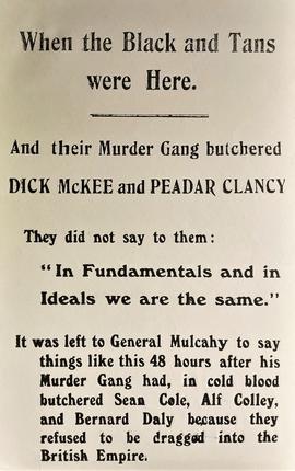 When the Black and Tans were here
