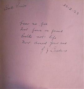 Prisoner Autograph