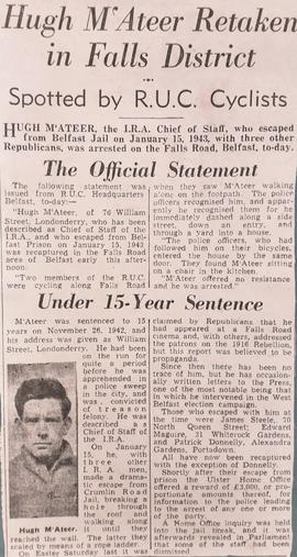 Recapture of Hugh McAteer