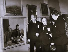 Albert Power at an exhibition