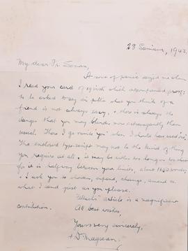 Letter from Bishop Daniel Mageean
