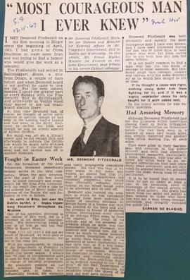 Death of Desmond Fitzgerald
