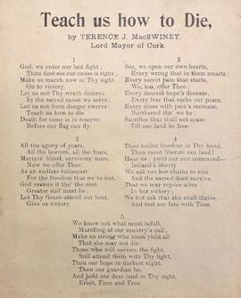 Teach us how to die / by Terence J. MacSwiney, Lord Mayor of Cork