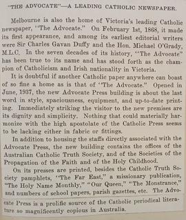 ‘The Advocate’ / a leading Catholic newspaper