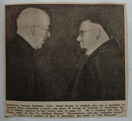 Archbishop Paschal Robinson with Fr. Senan Moynihan