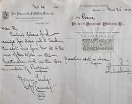 Letters to James Pearse from W.J. Ramsey