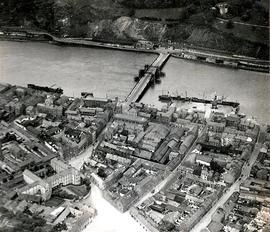 Aerial view of Waterford City and Redmond Bridge