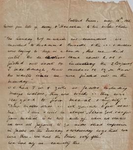 Copy extract (by Fr. Albert Bibby OFM Cap.) from a letter by Harry O’Hanrahan