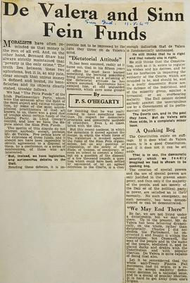 De Valera and the Sinn Féin funds