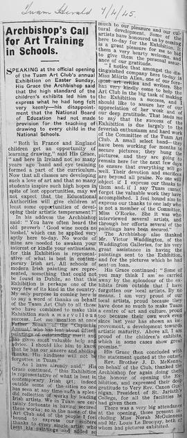 Opening of Tuam Art Exhibition