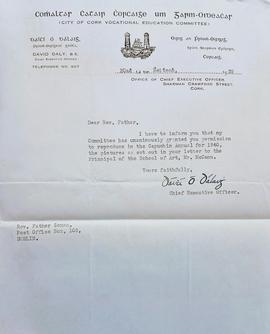 Letter from David Daly