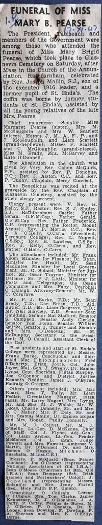 Funeral of Mary Brigid Pearse