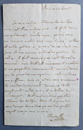 Letter from Abbé Henry Essex Edgeworth