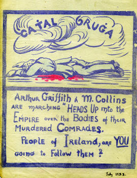 Griffith and Collins are ‘marching heads up into the Empire over the bodies of their murdered Comrades’