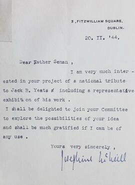 Letter from Josephine McNeill