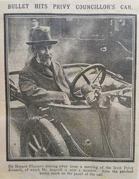 Sir Horace Plunkett’s Bullet-hit Car