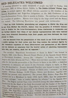 Red delegates in Dublin