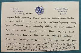 Letter Fr. Henry Gaffney OP