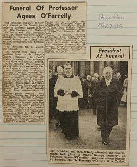 Funeral of Agnes O’Farrelly
