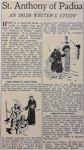 St. Anthony of Padua / An Irish Writer’s Study
