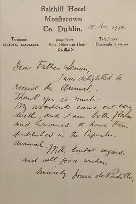 Letter from Doreen Vanston