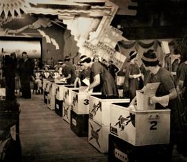 Workers at the Irish Hospitals' Sweepstake